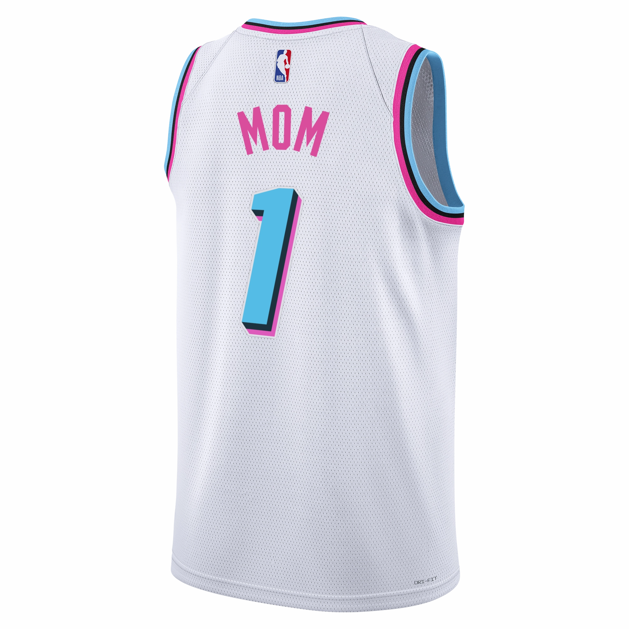 #1 Mom Nike Miami HEAT Original Vice Swingman Jersey