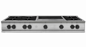 Bluestar RGTNB606CBV2L 60" Rangetop With A 24" Charbroiler