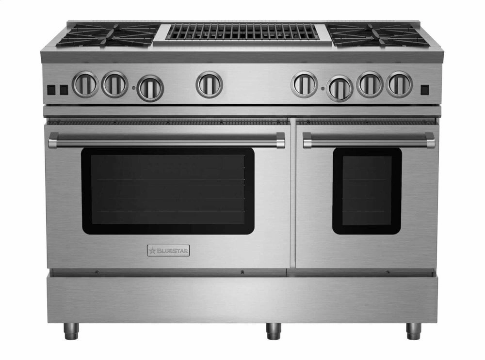 Bluestar RNB484CBV2 48" Rnb Series Range With 24" Charbroiler
