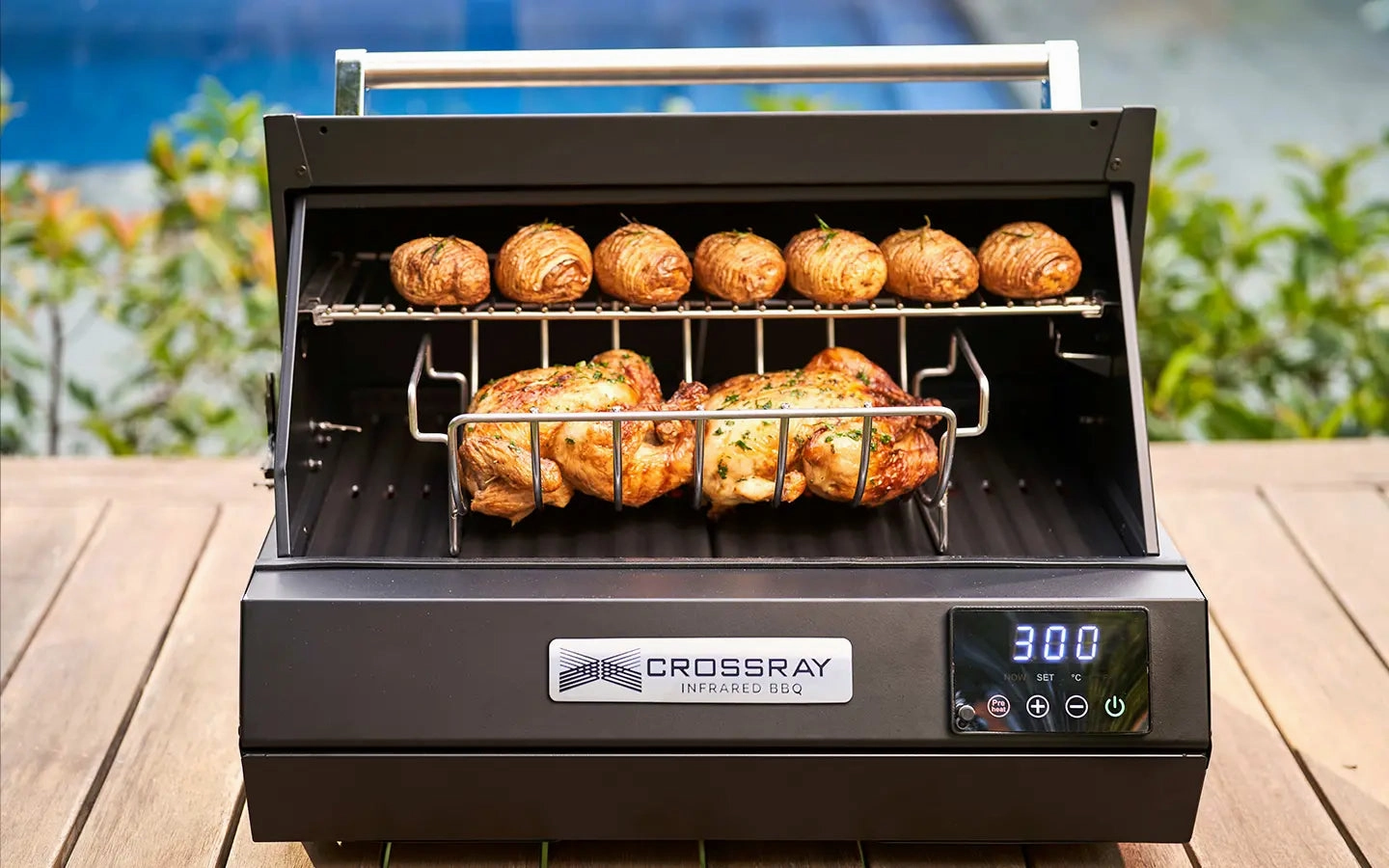 Crossray TCEK-12 eXtreme Electric Outdoor BBQ Kitchen with Sink & Double Door Fridge