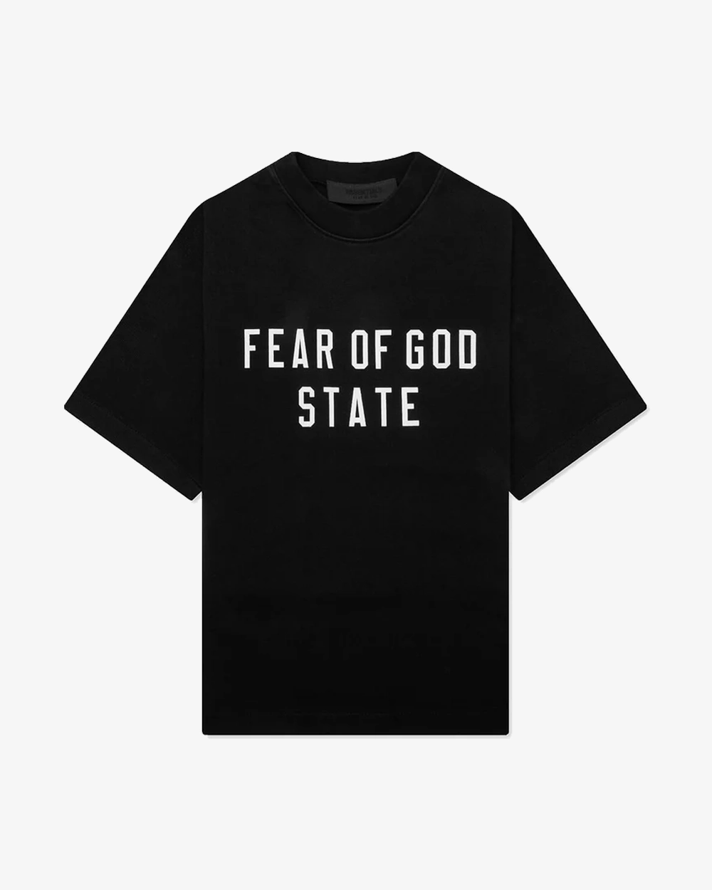 FOG ESSENTIALS FALL24 STATE BLACK HEAVY CREWNECK TEE KIDS