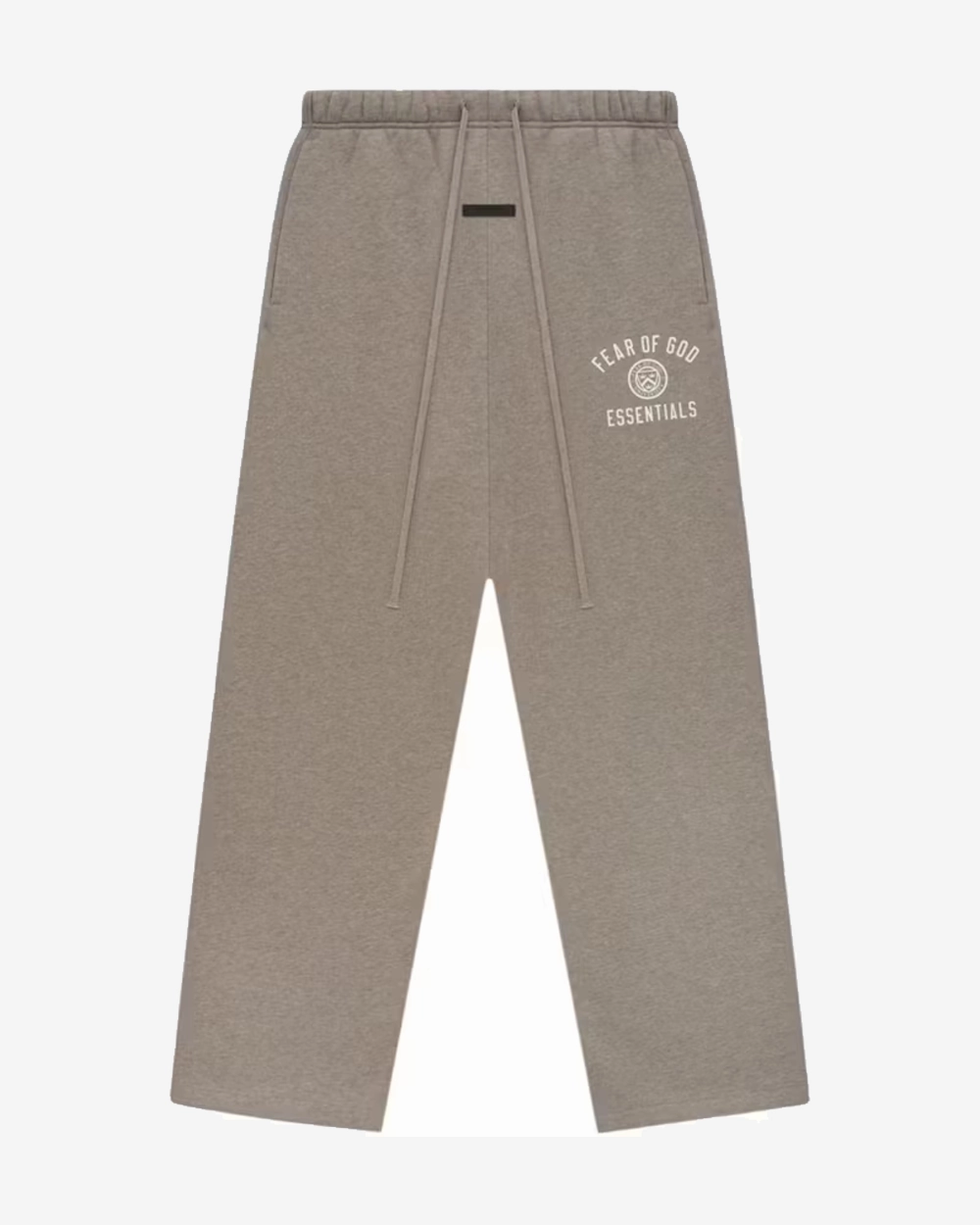 FOG ESSENTIALS HOLIDAY24 CREST DARK HEATHER GREY RELAXED PANTS