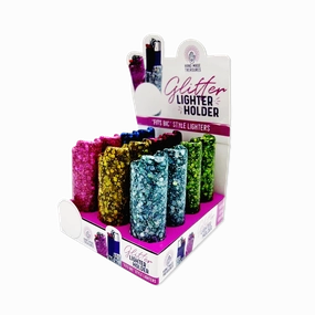 Glitter Lighter Case - 12 Pieces Per Retail Ready Display 25375