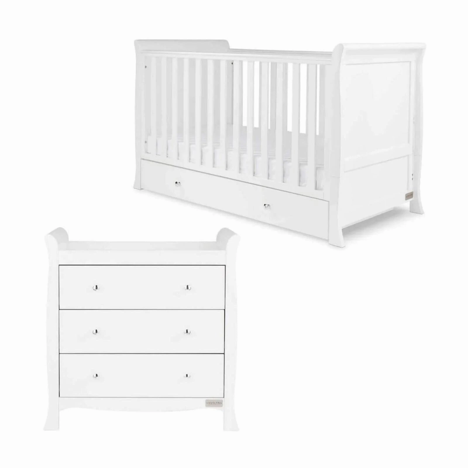 Ickle Bubba Snowdon Classic Furniture Set Premium Pocket Sprung Mattress 2 pcs - White