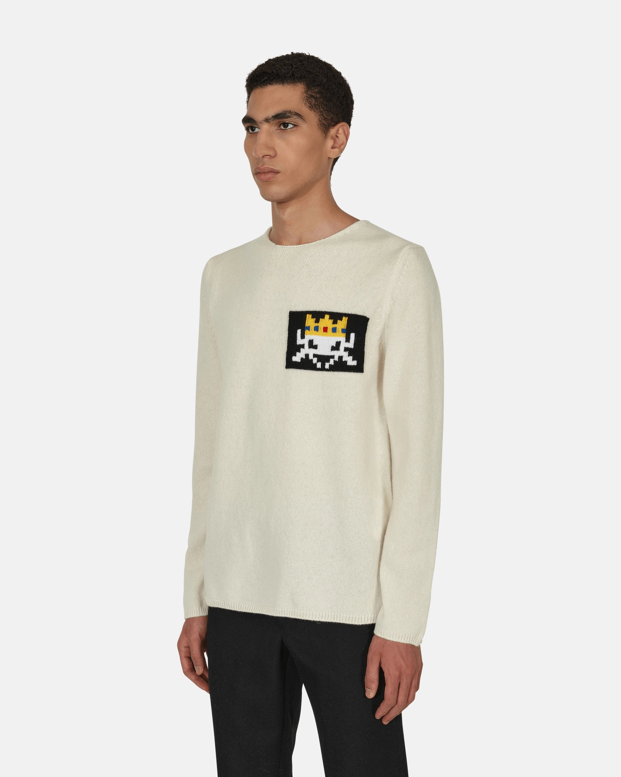 Invader Knit Sweater Beige