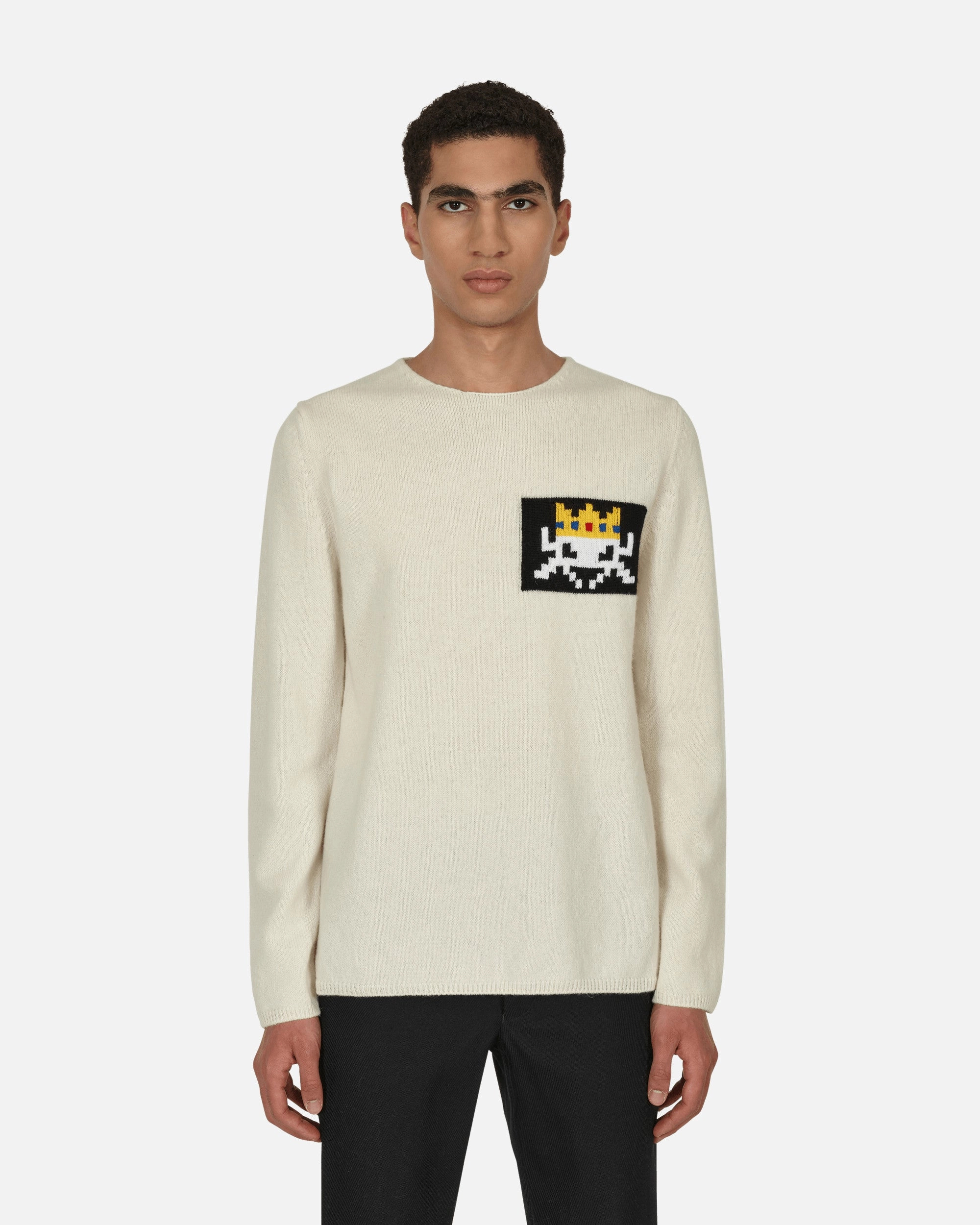 Invader Knit Sweater Beige