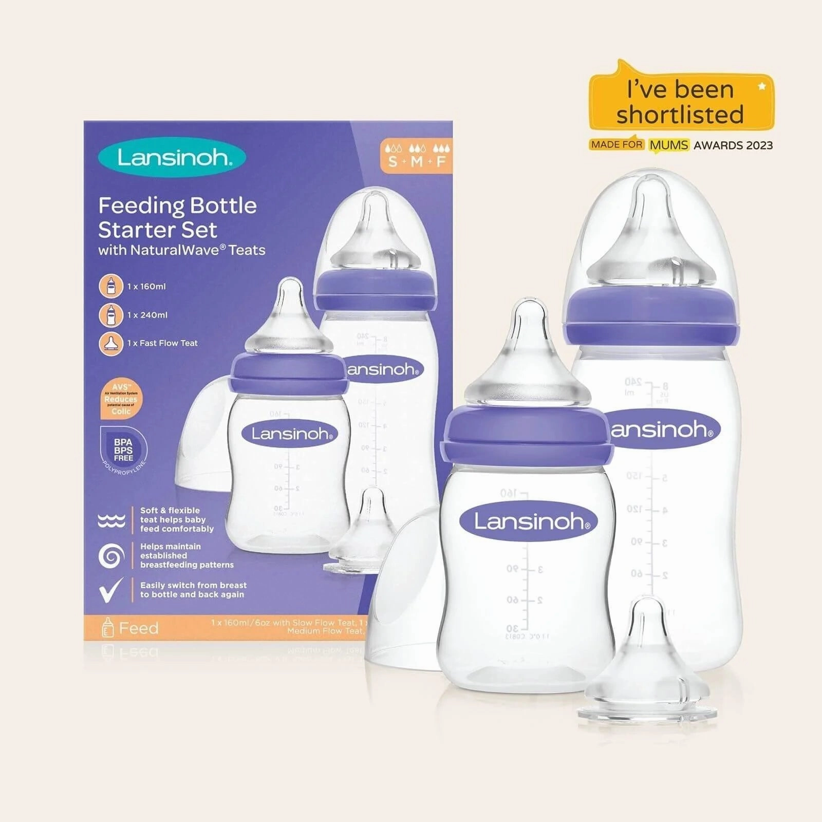Lansinoh Feeding Bottle Starter Set