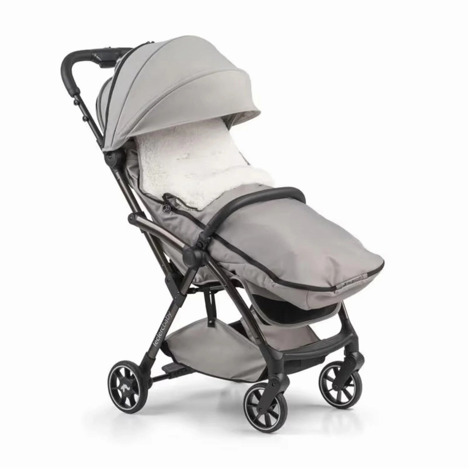Leclerc Baby Influencer Air Footmuff Teddy - Violet Grey