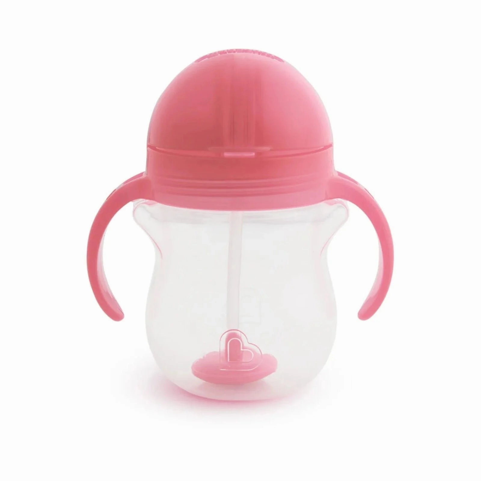 Munchkin Click Lock Tip & Sip Weighted Straw Cup Pink 207ml
