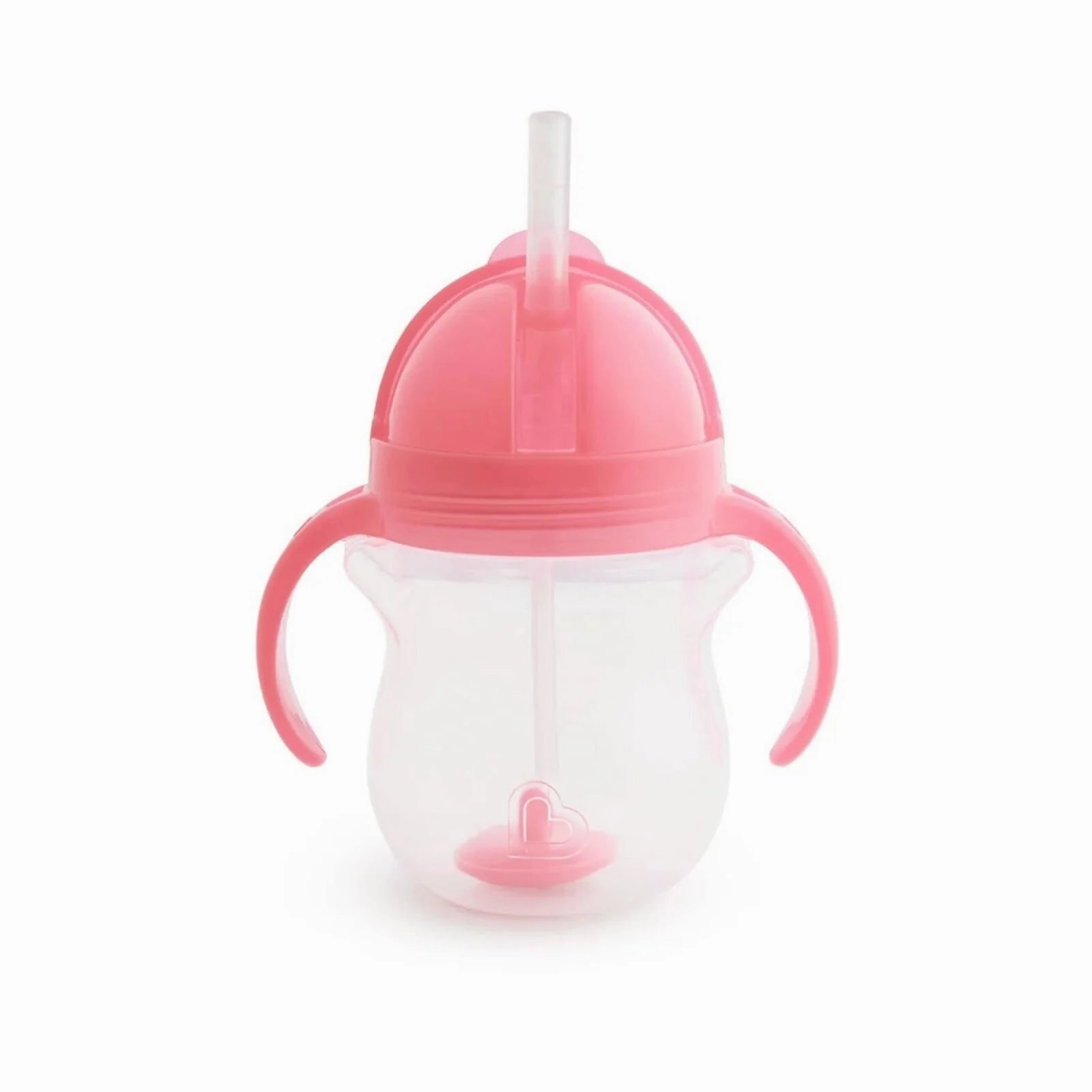 Munchkin Click Lock Tip & Sip Weighted Straw Cup Pink 207ml