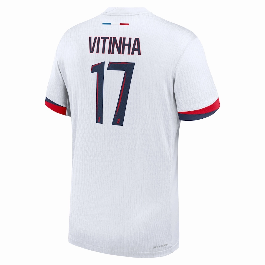 Nike Paris Saint-Germain Authentic Vitinha Away Jersey 24/25 (White/Midnight Navy)