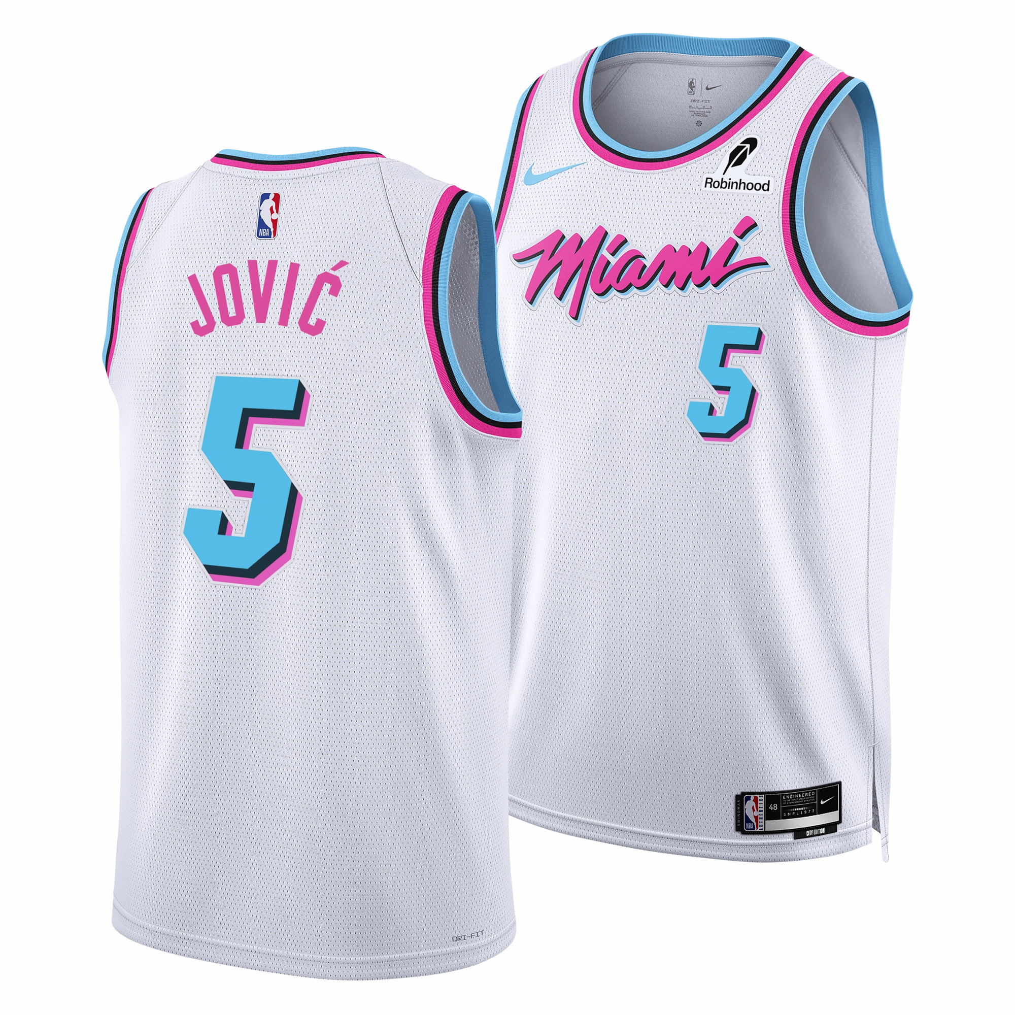 Nikola Jović Nike Original Vice Youth Swingman Jersey