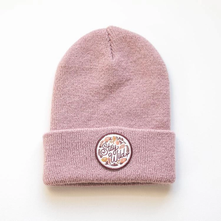 Stay Wild Beanie - Rose