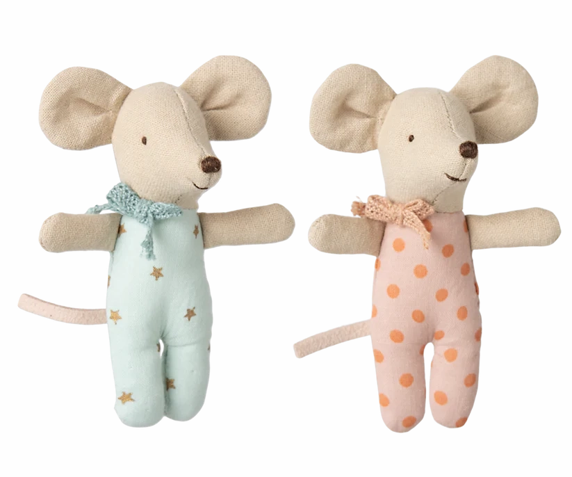 Twins Baby Mice in Matchbox