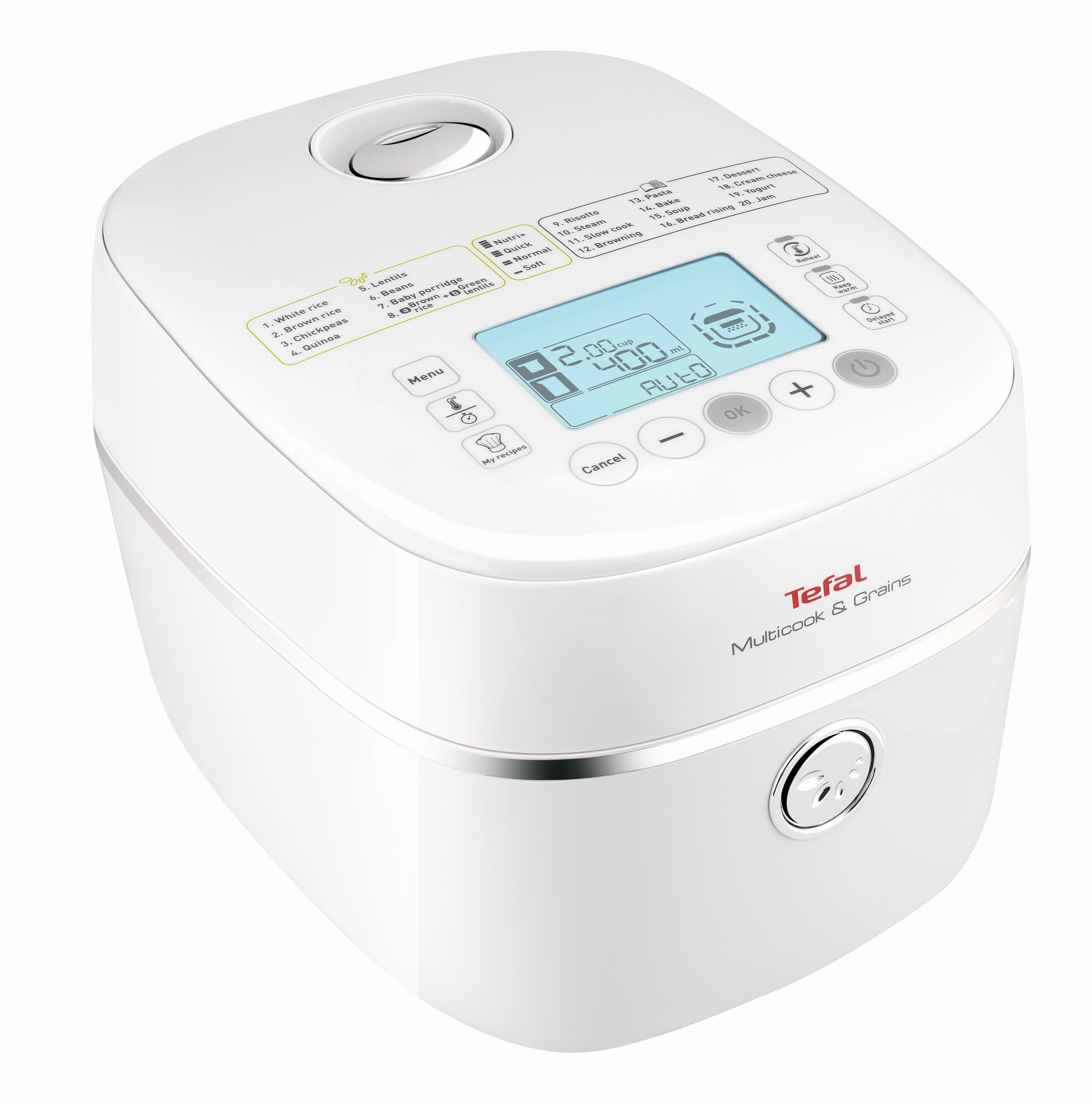 User manual and frequently asked questions Tefal Multicook and Grains RK900 Rice and Grains Cooker